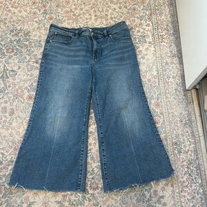 Cropped wide leg flare